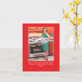 女性「おもしろいのみ」男性ジョーク カード (黄色い花)