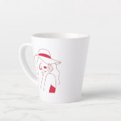 女性 カフェラテマグ (左アングル)