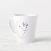 女性 カフェラテマグ (左アングル)