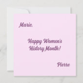 女性 カード (裏面)