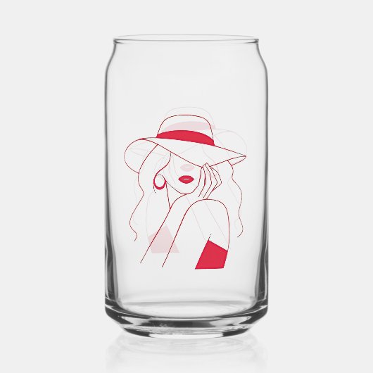 女性 ガラス缶 (裏面)