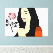 女性 キャンバスプリント (インサイチュ (ウッドフロア))