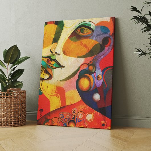 女性 キャンバスプリント