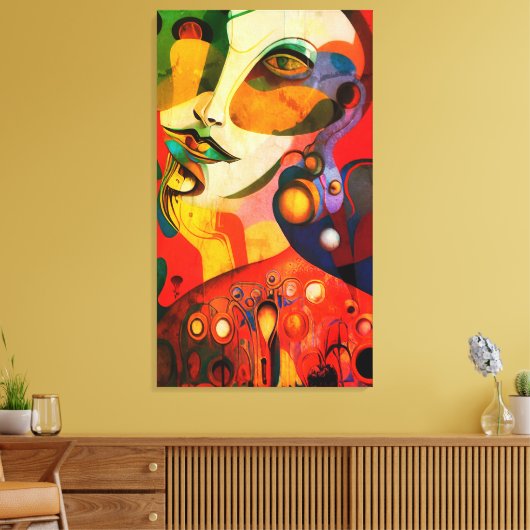 女性 キャンバスプリント (インサイチュ (リビング))