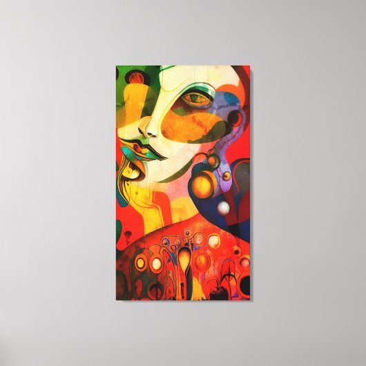 女性 キャンバスプリント (正面)