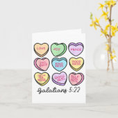 女性 キリスト教 バレンタイン ガラテヤ会話 H カード (黄色い花)