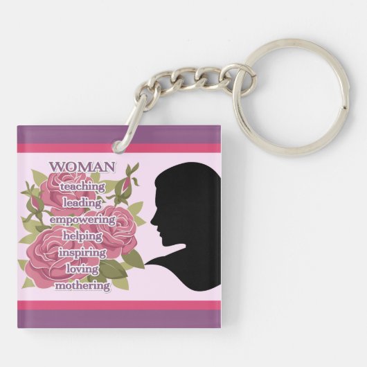 女性 キーホルダー (裏面)