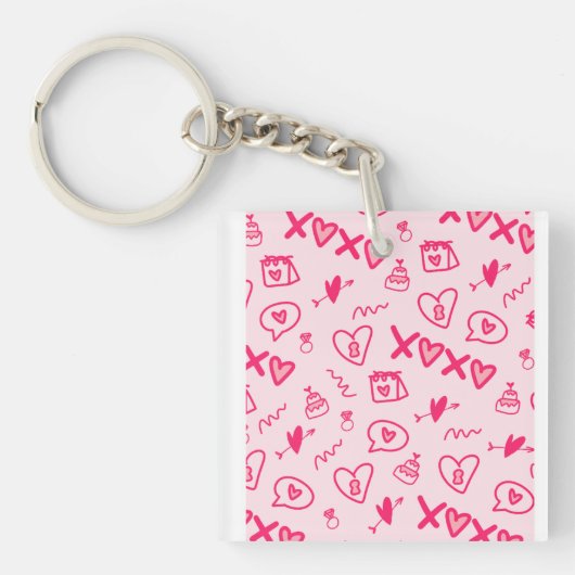 女性 キーホルダー (正面)