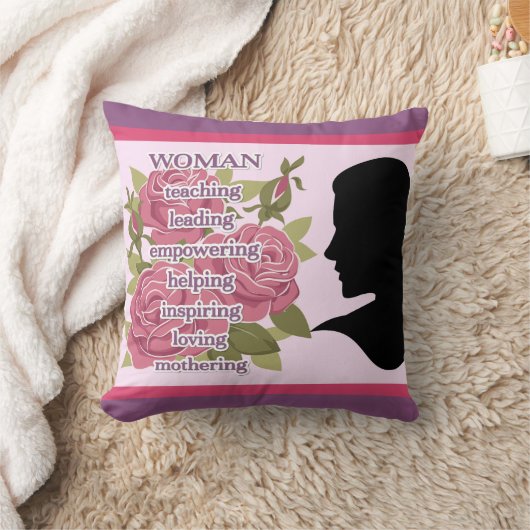 女性 クッション (ブランケット)