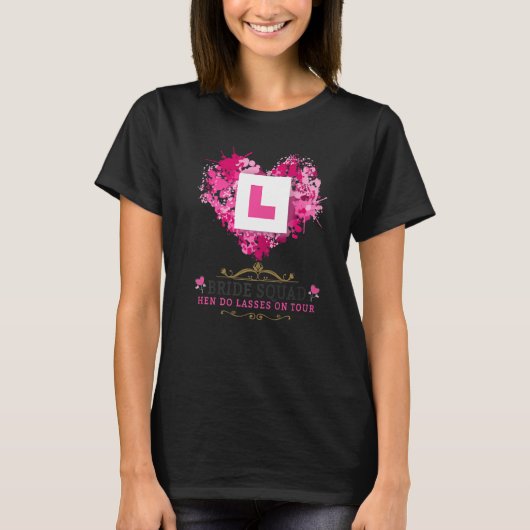 女性＆グループ ハン ドゥ お揃いのコーディネート, 結婚前のお祝いパーティー Tシャツ (正面)