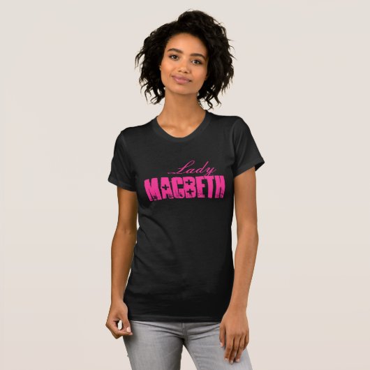 女性: シェークスピアシリーズ-マクベス Tシャツ (正面フル)