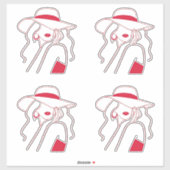 女性 シール (シート)