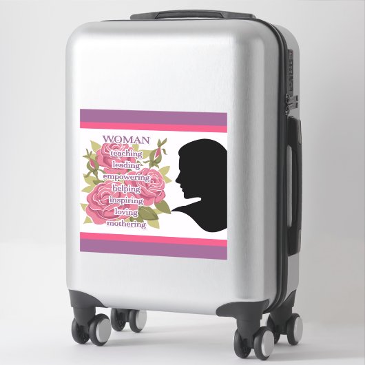 女性 シール (スーツケース)
