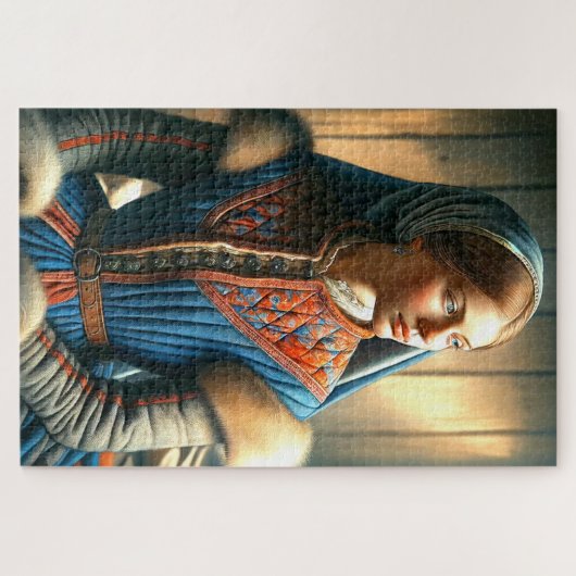 女性 ジグソーパズル (横)