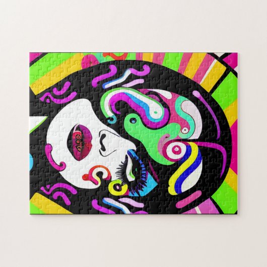 女性 ジグソーパズル (横)