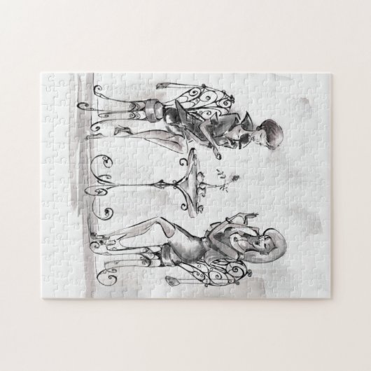 女性 ジグソーパズル (横)