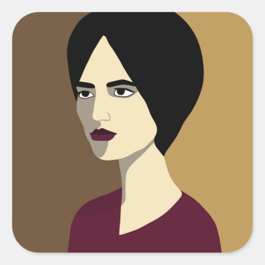 女性 スクエアシール (正面)