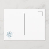 女性&スコットランド犬の種を植えるホリデーポストカー シーズンポストカード (裏面)