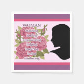 女性 スタンダードカクテルナプキン (正面)