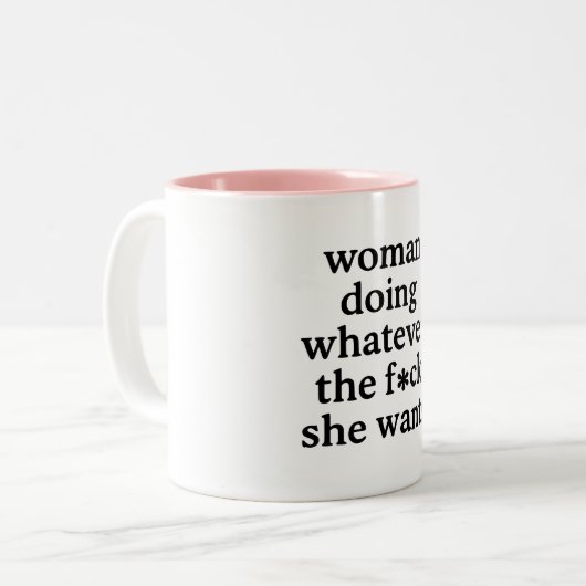 女性 ツートーンマグカップ (正面左)