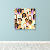 女性 |デジタルアート キャンバスプリント (インサイチュ (ウッドフロア))