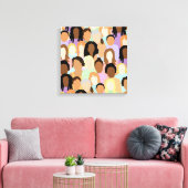 女性 |デジタルアート キャンバスプリント (インサイチュ (リビング))