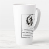 女性 – ドラマー違う引用文 カフェラテマグ (右アングル)