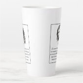 女性 – ドラマー違う引用文 カフェラテマグ (正面)