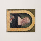 女性(パネル)のポートレート ジグソーパズル (横)