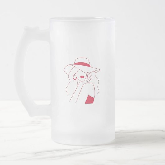 女性 フロストグラスビールジョッキ (左)