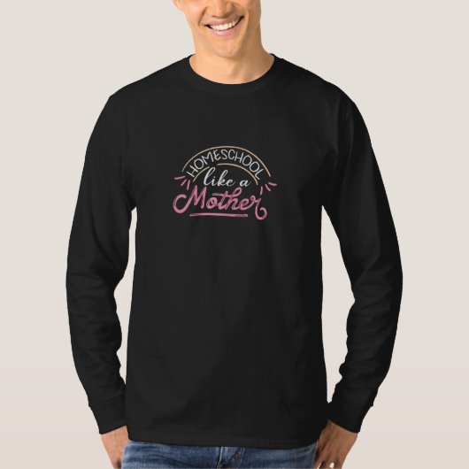 女性 ホームスクール お母さんみたいに 教える ママ先生 Tシャツ (正面)