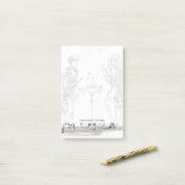 女性 ポストイット (デスク上)