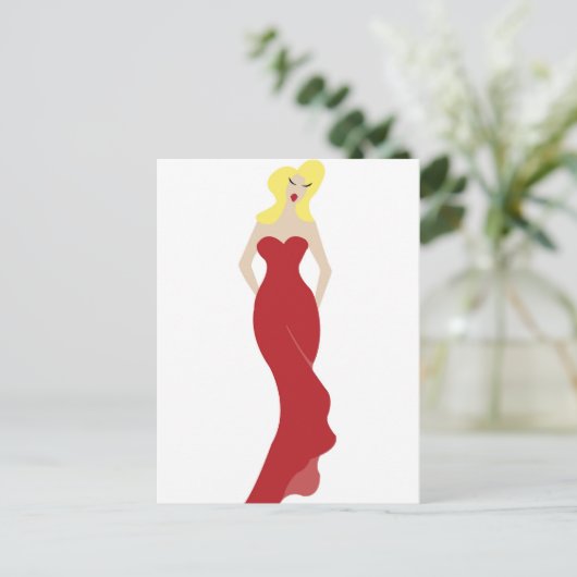 女性 ポストカード (スタンド正面)