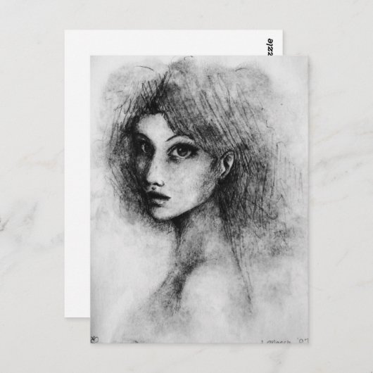 女性 ポストカード (正面/裏面)