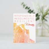 女性 ポストカード (スタンド正面)