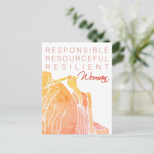 女性 ポストカード (スタンド正面)