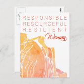 女性 ポストカード (正面/裏面)