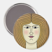 女性 マグネット (正面/裏面)