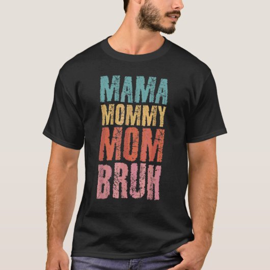 女性・マザー・レトロ・ヴィンテージ・マザーズデー・ママ・お母さん Tシャツ (正面)
