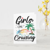 女性 レディース 女子クルージング 思い出作り 一生に一度のVネックTシャツ カード (黄色い花)