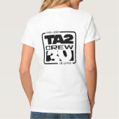 女性（ロゴ背面） Tシャツ (裏面)