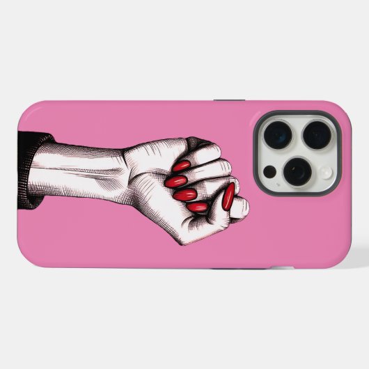 女性、人生、自由 iPhoneケース (裏面横)