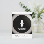 女性 – 執行者の決定 ポストカード (スタンド正面)