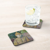 女性、多分Loフランスのなダンサーのポートレート コースター (右側)