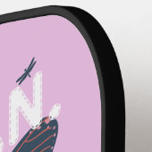 女性，妻，ボス,すごい母 ピックルボールラケット (左詳細)