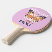 女性，妻，ボス,すごい母 卓球ラケット (正面アングル)