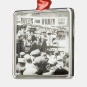 女性、威厳があるな1908年のための投票 メタルオーナメント (左)