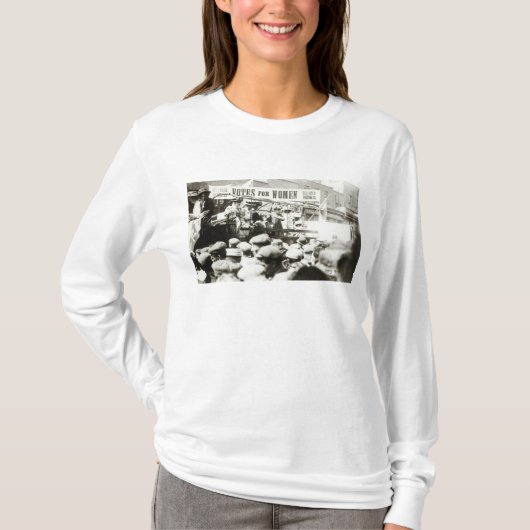 女性、威厳があるな1908年のための投票 Tシャツ (正面)