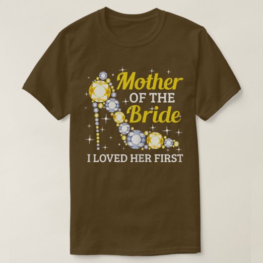 女性 婚姻 ブライダルシャワー 花嫁の母 Tシャツ (デザイン正面)