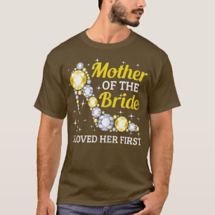 女性 婚姻 ブライダルシャワー 花嫁の母 Tシャツ